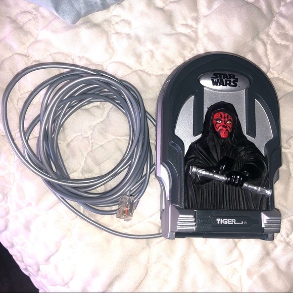 STAR WARS PHONE LANDLINE FLIP DARTH MAUL WITH CORD - Picture 4 of 14